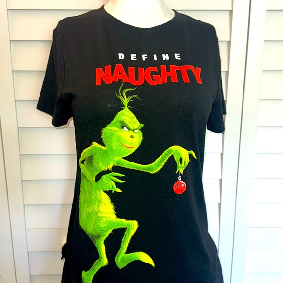 NWT WOMENS Dr. Seuss The Grinch Juniors' Graphic T-Shirt SIZE MEDIUM 7-9 - Picture 5 of 11